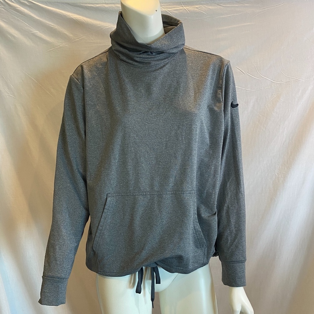 Nike Dri Fit Gray Turtleneck Sweatshirt - Size M